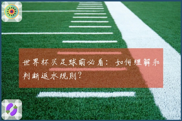 世界杯买足球前必看：如何理解和判断返水规则？
