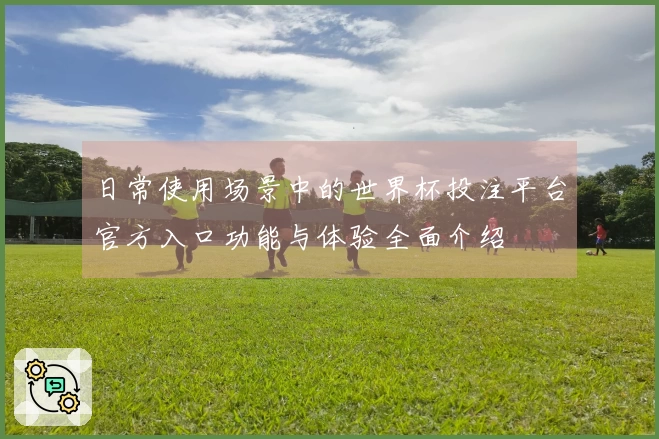 日常使用场景中的世界杯投注平台官方入口功能与体验全面介绍